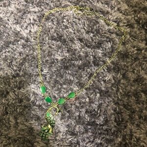 *NWOT* Copper and Green Peacock Necklace